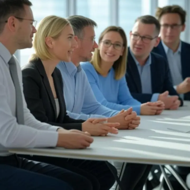 Zespół PolishSignage prezentuje gotowe realizacje klientowi biznesowemu
